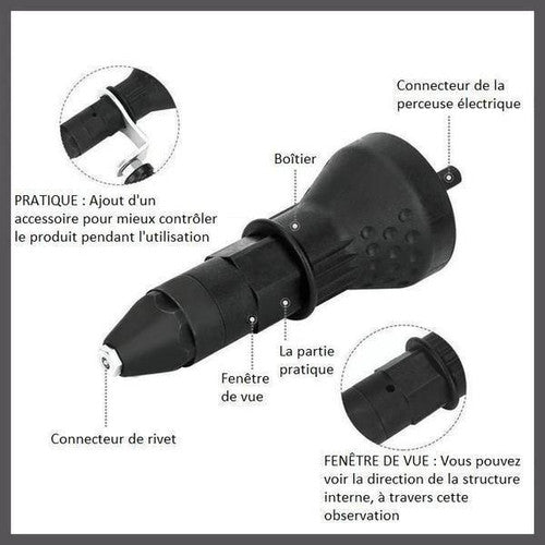 Adaptateur Pour Pistolet à Rivet Détachable