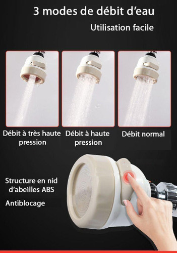 Aérateur de Robinet Orientation 360 degrés