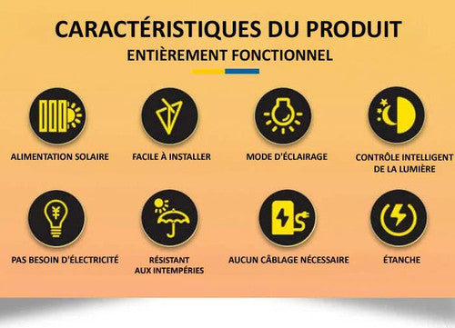Applique Murale Extérieure à Energie Solaire