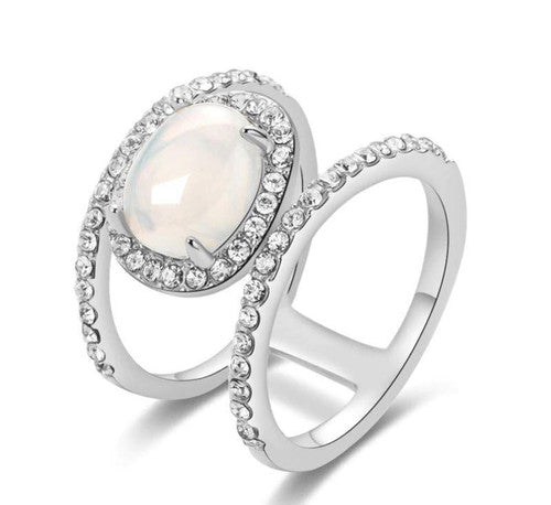 Bague De Guérison Naturelle En Pierre De Lune