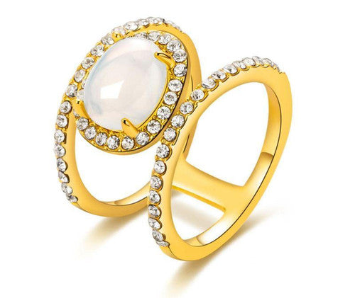 Bague De Guérison Naturelle En Pierre De Lune