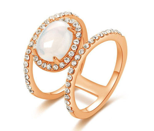 Bague De Guérison Naturelle En Pierre De Lune