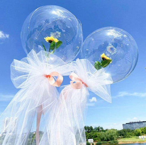 Ballons LED Lumineux Rose Éternelle