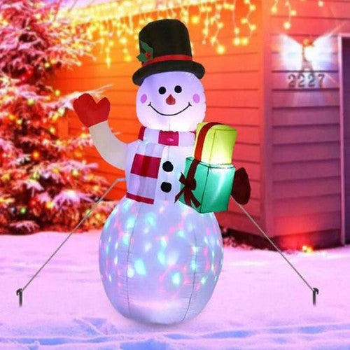 Bonhomme De Neige Gonflable Lumineux