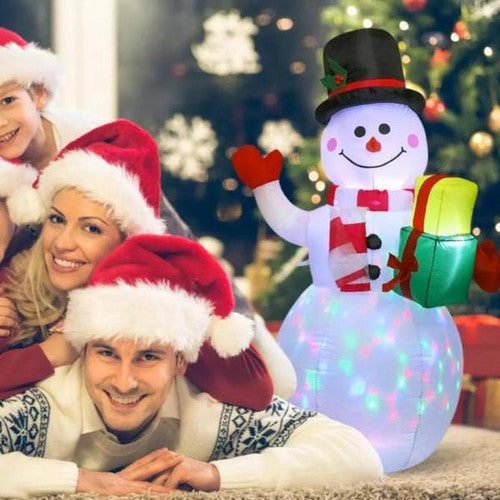 Bonhomme De Neige Gonflable Lumineux