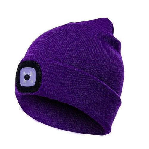 Bonnet En Laine Avec Lampe LED