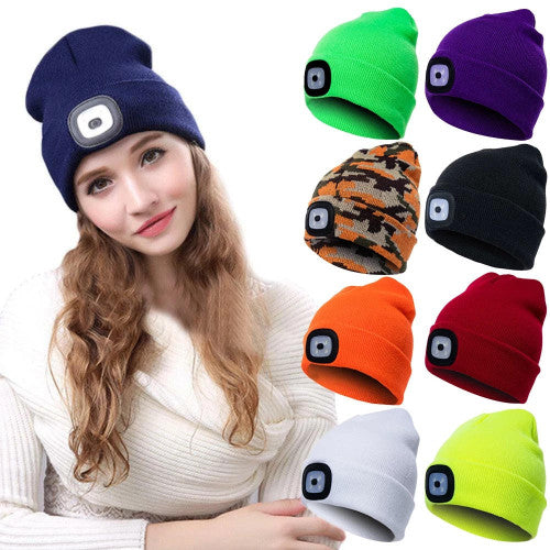 Bonnet En Laine Avec Lampe LED