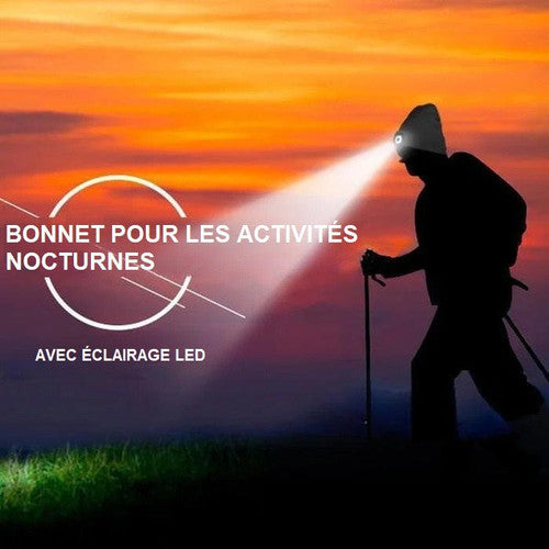 Bonnet En Laine Avec Lampe LED