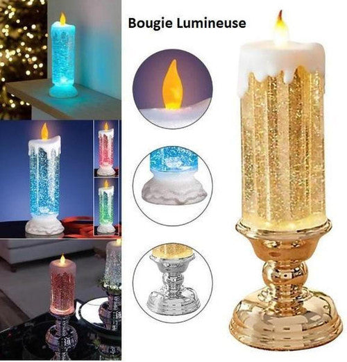 Bougie LED Rechargeable - Décoration De Noël