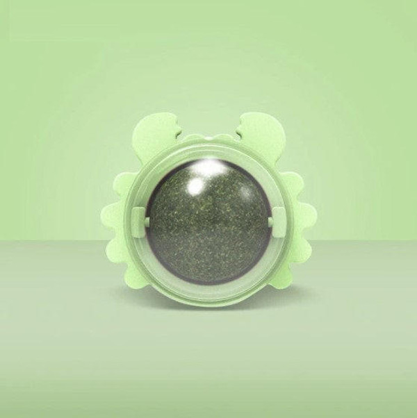 Boule d'Herbe à Chat Rotative - Nettoyage de la dentition