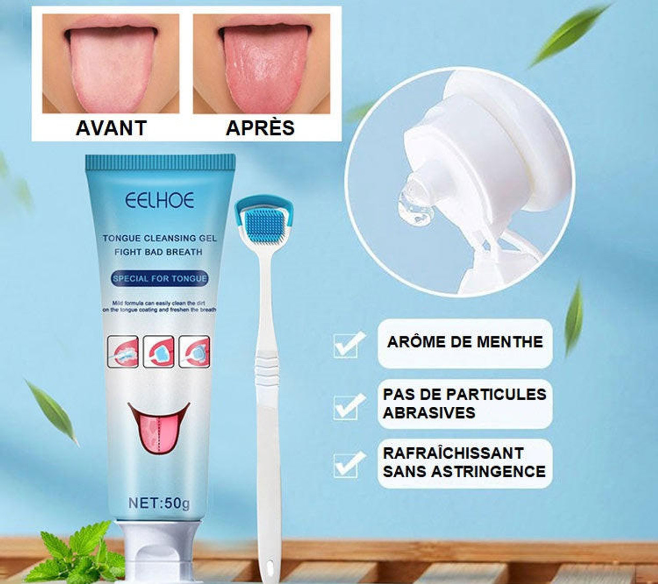 Brosse à Langue en Silicone