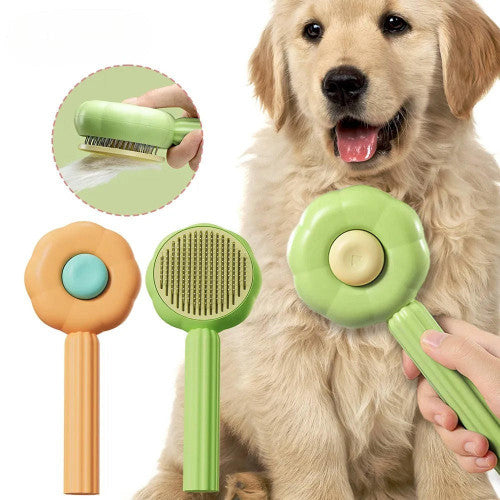 Brosse De Toilettage Chien et Chat Auto-Nettoyante