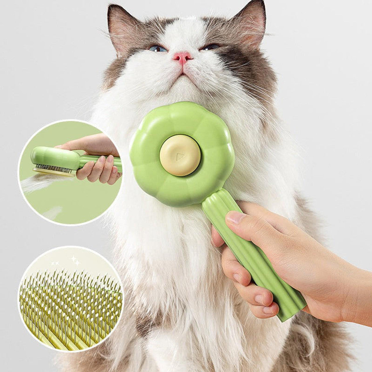 Brosse De Toilettage Chien et Chat Auto-Nettoyante