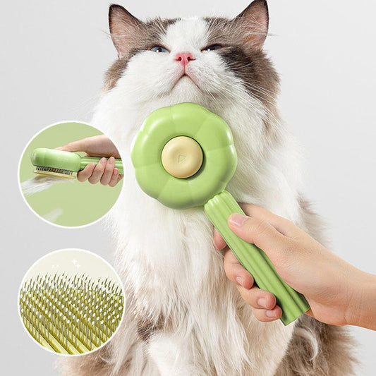 Brosse De Toilettage Chien et Chat Auto-Nettoyante