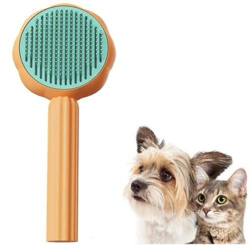 Brosse De Toilettage Chien et Chat Auto-Nettoyante