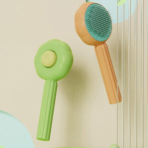 Brosse De Toilettage Chien et Chat Auto-Nettoyante