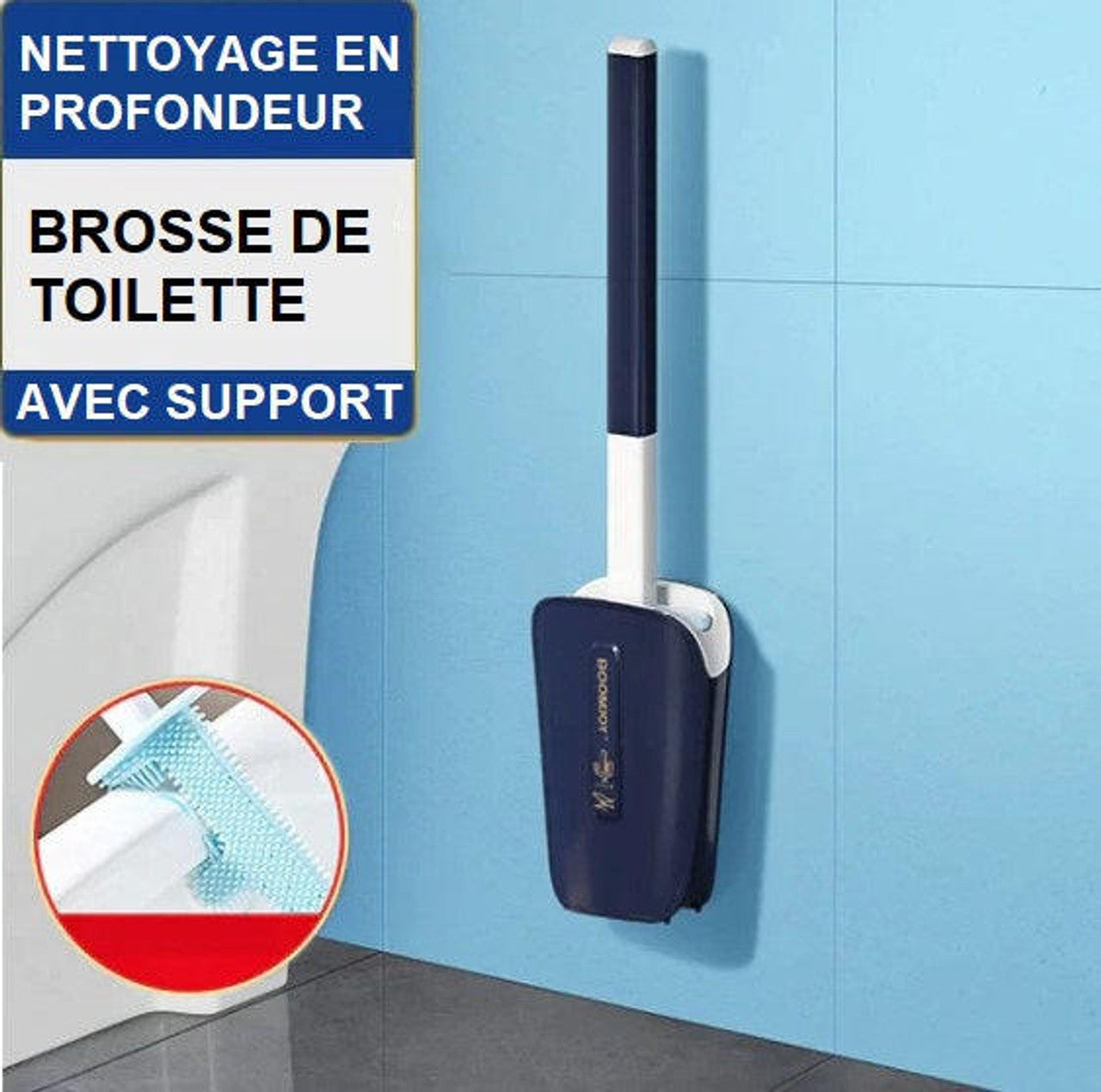 Brosse De Toilette En Silicone