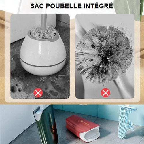 Brosse De Toilette En Silicone