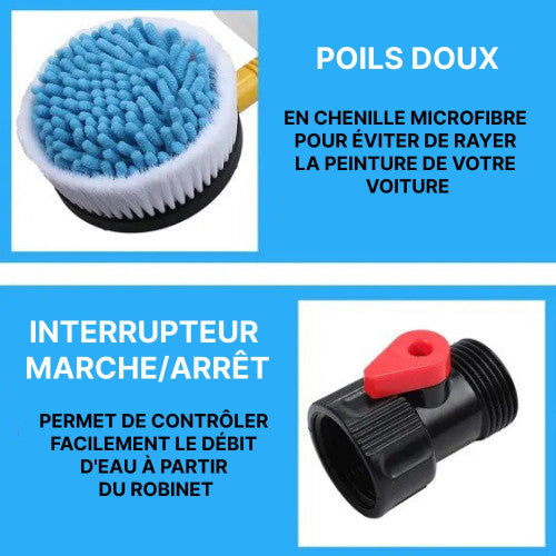 Brosse Nettoyage Voiture Rotative