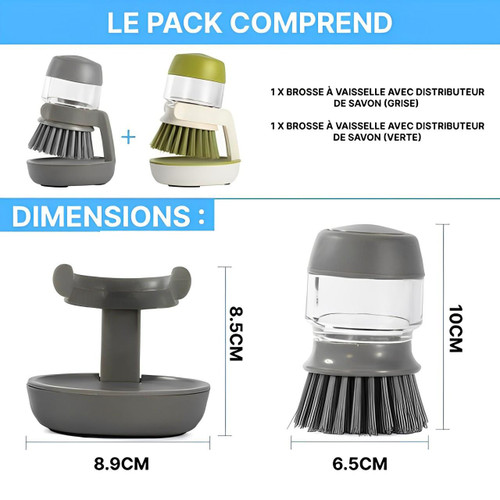 Brosse Vaisselle Avec Réservoir
