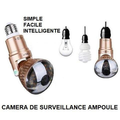 Caméra De Surveillance Ampoule IP Wifi