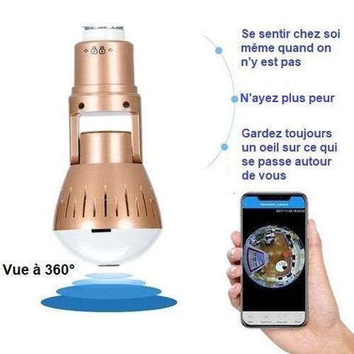 Caméra De Surveillance Ampoule IP Wifi