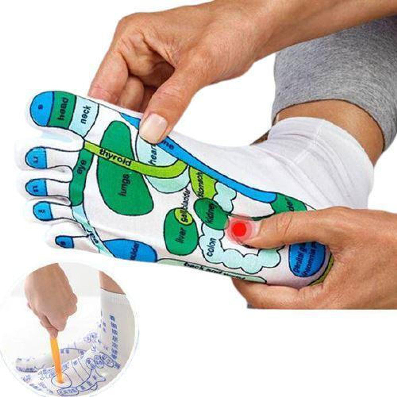 Chaussettes De Réflexologie Par Acupression