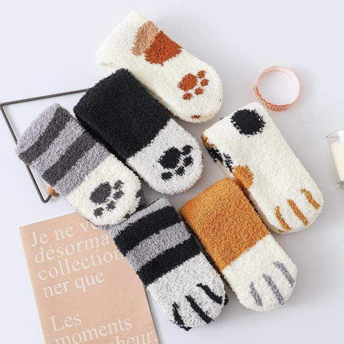 Chaussettes d’Hiver Pattes De Chats