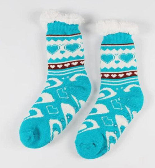 Chaussettes d'Intérieur En Laine Polaire Extra Chaude