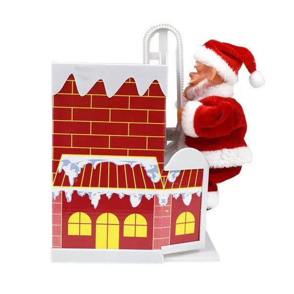 Cheminée d'Escalade Électrique Du Père Noël