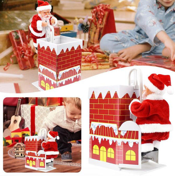 Cheminée d'Escalade Électrique Du Père Noël