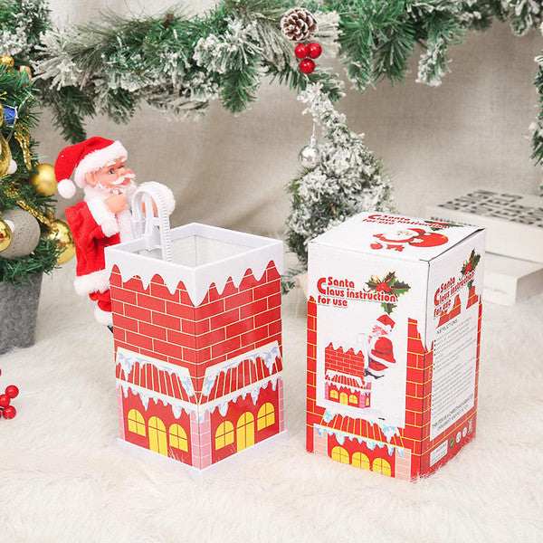 Cheminée d'Escalade Électrique Du Père Noël