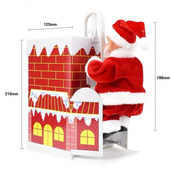 Cheminée d'Escalade Électrique Du Père Noël