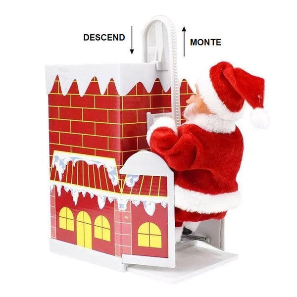 Cheminée d'Escalade Électrique Du Père Noël