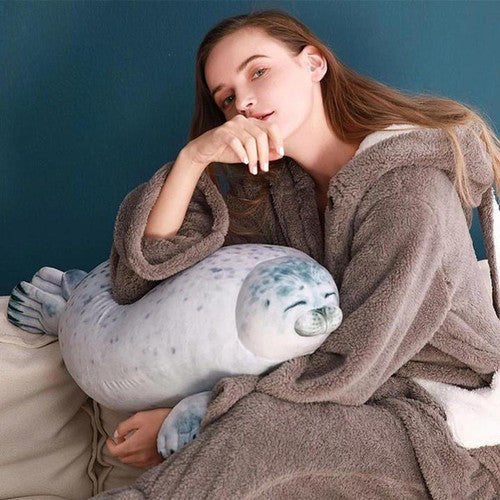 Coussin en Peluche - Forme de Phoque