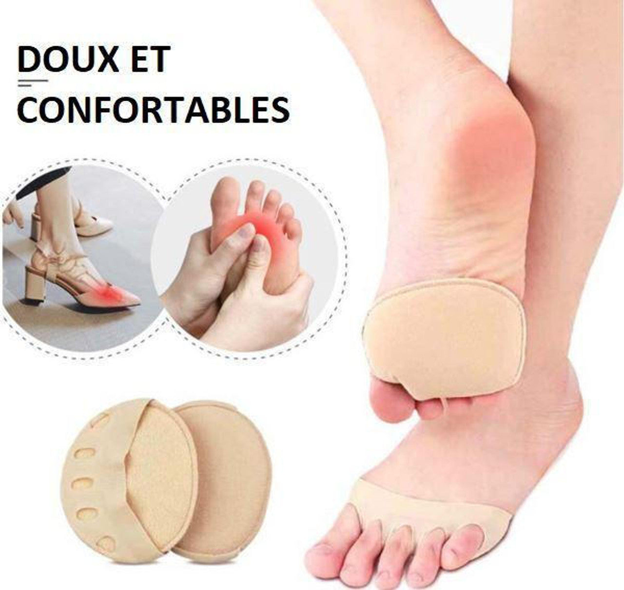 Coussinets En Tissu Pour l'Avant-pied (lot de 2)