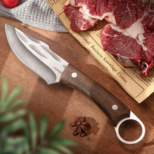 Couteau À Viande Avec Étui En Cuir
