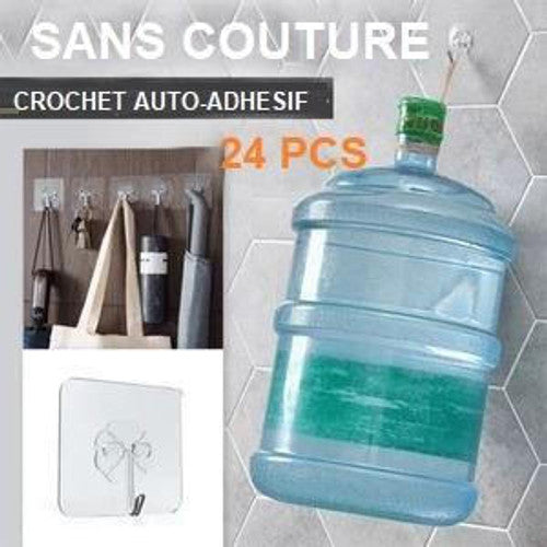 Crochets Adhésifs Sans Couture (lot de 24)