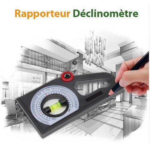 Déclinomètre rapporteur multifonction