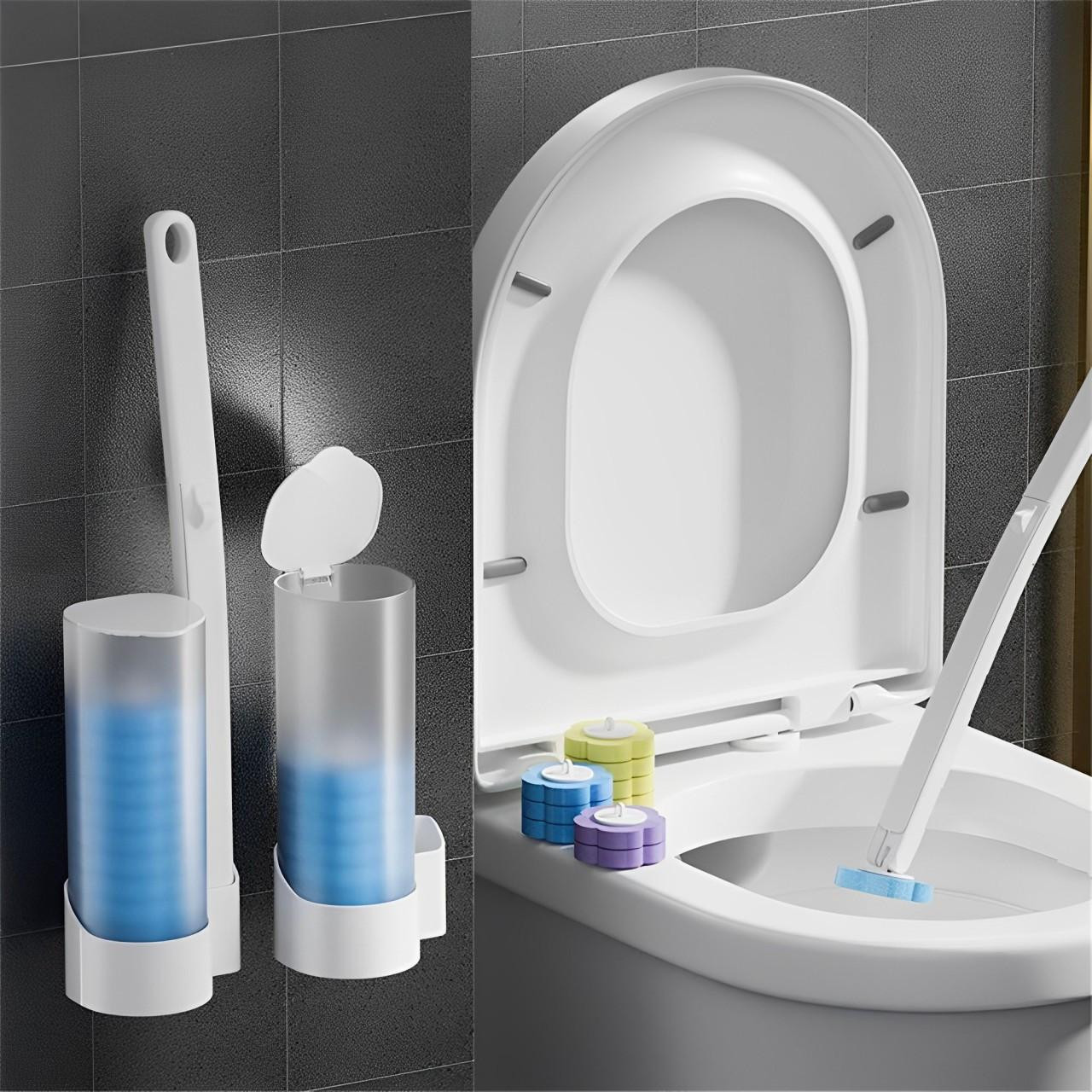 Brosses Toilette Et WC Efficace Avec Éponges Jetables