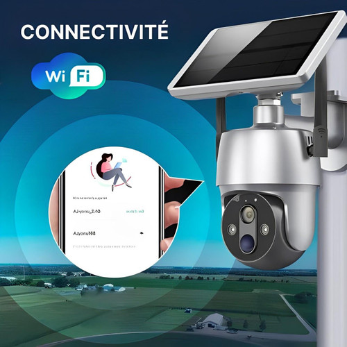 Caméra De Surveillance Solaire Extérieure Autonome