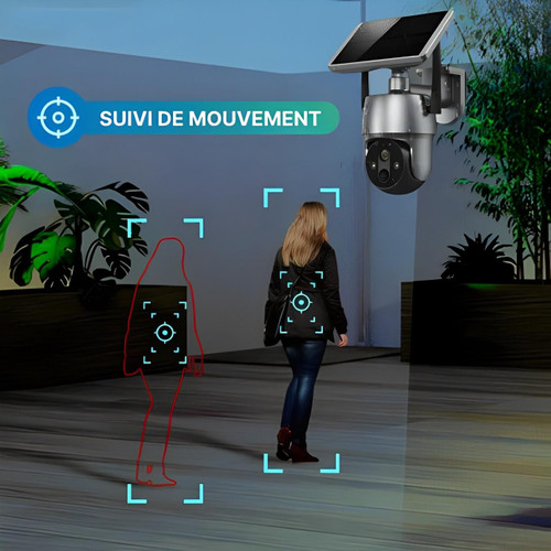 Caméra De Surveillance Solaire Extérieure Autonome