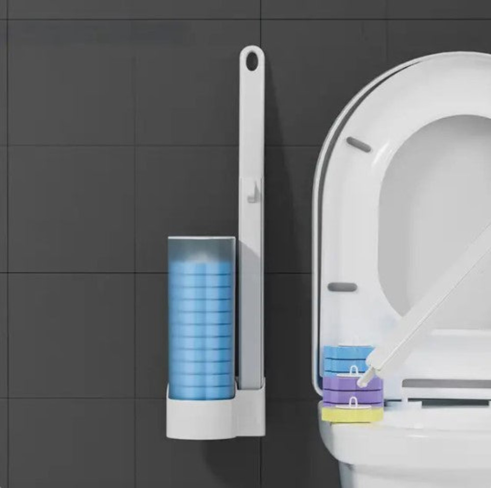 Brosses Toilette Et WC Efficace Avec Éponges Jetables