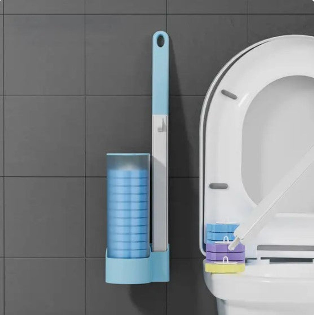 Brosses Toilette Et WC Efficace Avec Éponges Jetables
