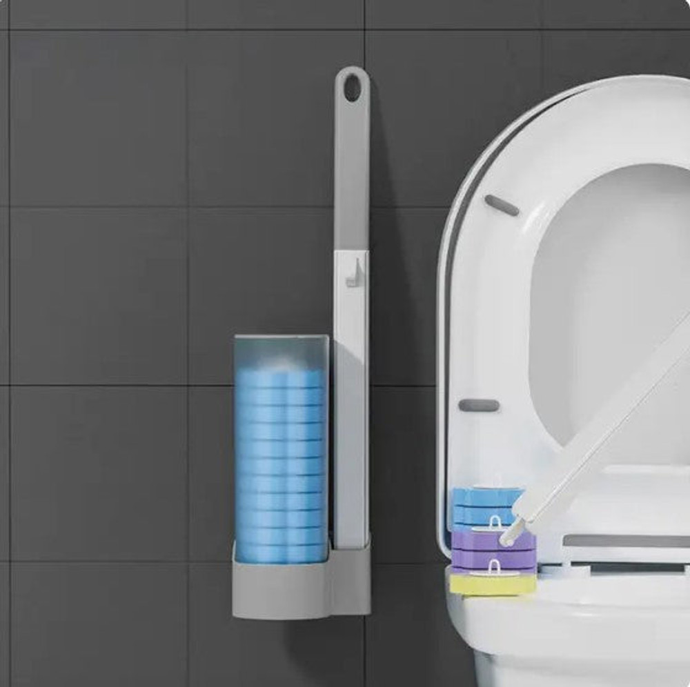 Brosses Toilette Et WC Efficace Avec Éponges Jetables
