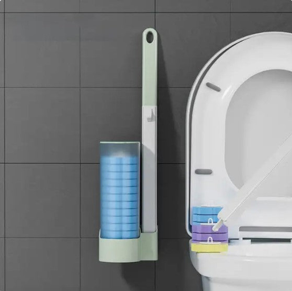 Brosses Toilette Et WC Efficace Avec Éponges Jetables