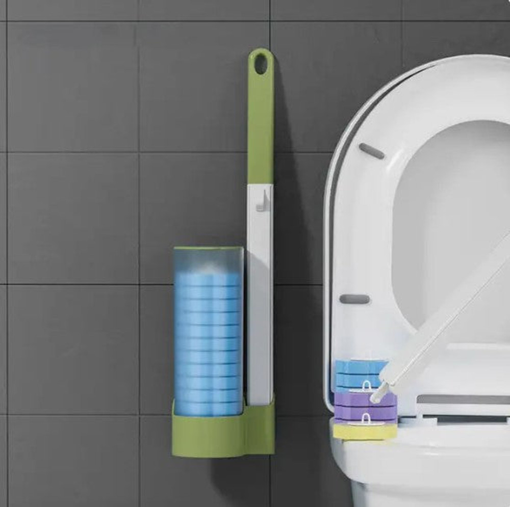 Brosses Toilette Et WC Efficace Avec Éponges Jetables