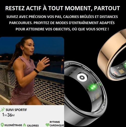 Bague Connectée - Suivi De Santé Et De Sommeil