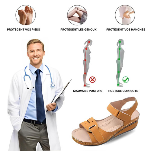 Sandales Orthopédiques Avec Soutien De La Voûte Plantaire