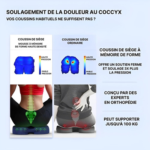 Coussin Ergonomique Pour Chaise Et Siège Voiture
